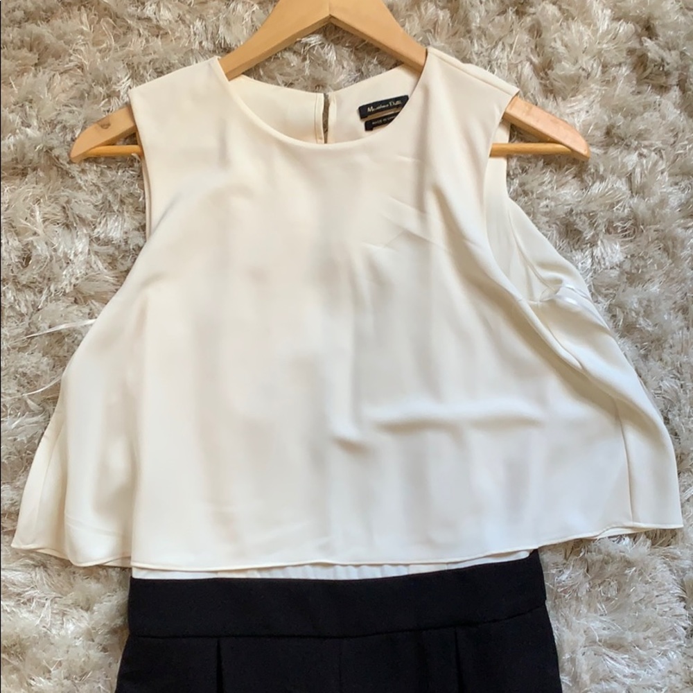 Massimo Dutti one piece black white size small